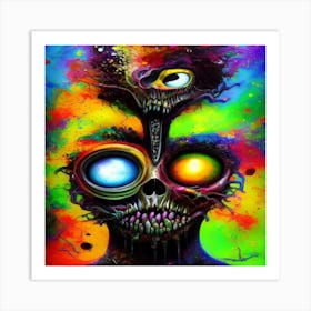 Skull Painting Art Print