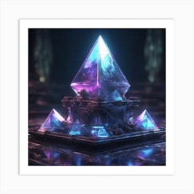 Crystal Pyramid Art Print