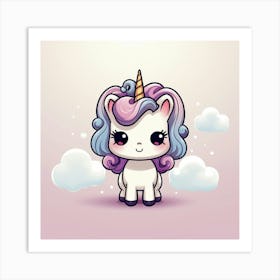 Cute Unicorn 771 Art Print