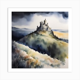 Castle On A Hill Art Print