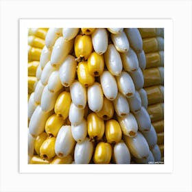 Sweetcorn As A Logo Miki Asai Macro Photography Close Up Hyper Detailed Trending On Artstation (6) Art Print