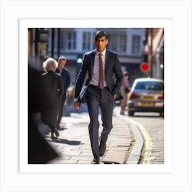 Businessman In London Art Print