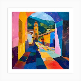 Abstract Travel Collection Antigua Guatemala 2 Art Print