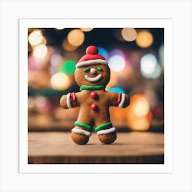 Gingerbread Man Art Print