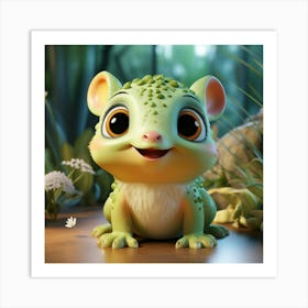 Cute Frog Art Print