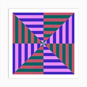 Squares And Triangles Art Print