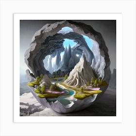 a worldwithin a geode Art Print