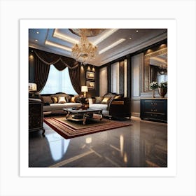 Luxurious Living Room Art Print