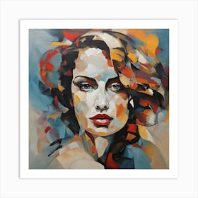 Woman'S Face 2 Art Print