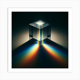 Rainbow Cube Art Print