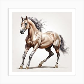 Horse Galloping Art Print