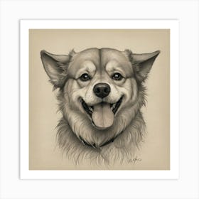 Dog Portrait 3 Art Print