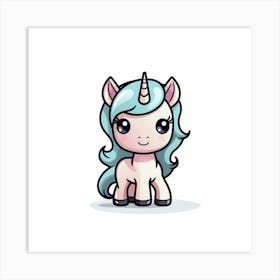 Cute Unicorn 388 Art Print