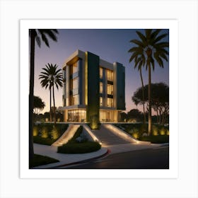 California Luxury Home Art Print