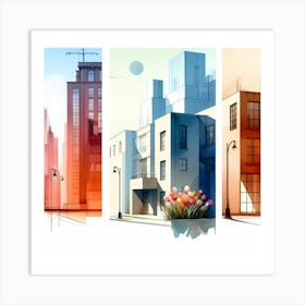 Cityscape 23 Art Print