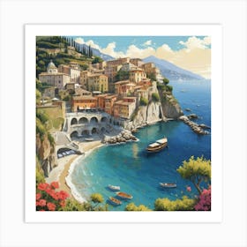 Default Italian Shore Art Print 1 Art Print