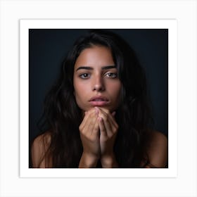 Portrait Of A Young Woman Art Print