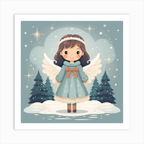Christmas Angel 10 Art Print