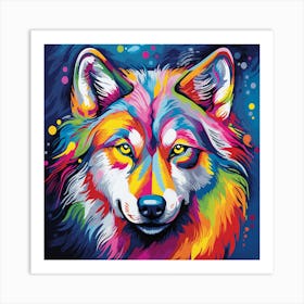 Wolf Painting 1 Art Print