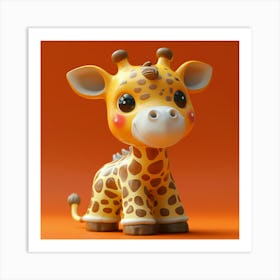 Giraffe 18 Art Print