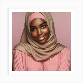 Muslim Woman In Hijab 8 Art Print