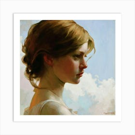 Portrait Of A Young Woman 4 Art Print