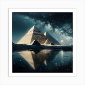 Pyramids Of Giza Art Print