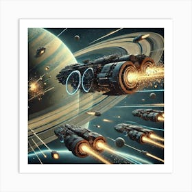 Ring Blades Battleships 1024x1024 Art Print