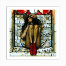 Le Boudoir 5 - The Window Art Print