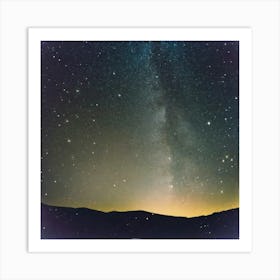 Big outdoors starry sky Art Print