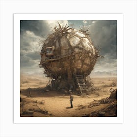 House In The Desert 2 Art Print