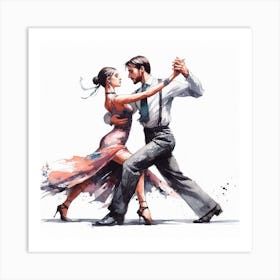 Tango Dance 2 Art Print