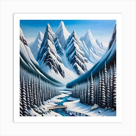 Winter Landscape 1 Art Print