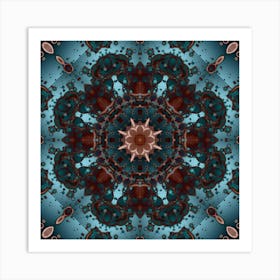 Abstraction Blue Star 5 Art Print