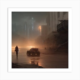 Misty Night Art Print