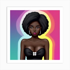 Afro Beauty Art Print