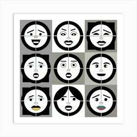 Faces Of The World Art Print