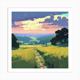 Landscape Painting 5 Art Print