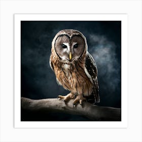 Owl Trending On Artstation Sharp Focus Studio Art Print