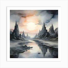 Landscape Painting Art Print