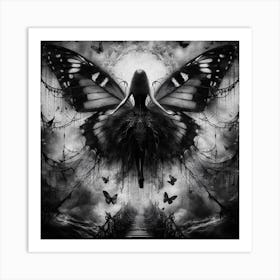 Fluttering Butterfly Art Print