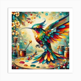 Bird Calibri 3 Art Print