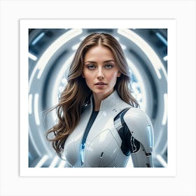 Futuristic Woman 22 Art Print