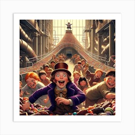 Willy Wonka And The Chocolate Factory Art Print