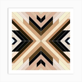 brown oblique strokes 3 Art Print