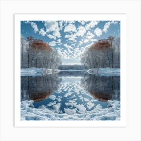 Reflection In A Lake 1 Art Print