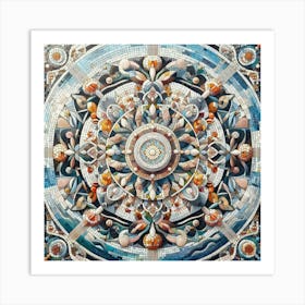 Mosaic Mandala Art Print