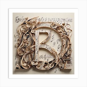 Letter B Art Print