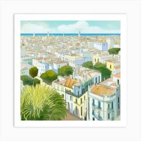 Spanish Cityscape Art Print