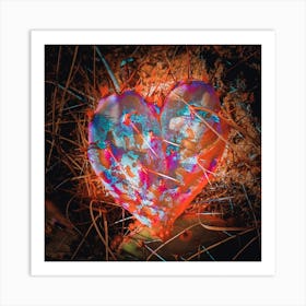 Cactus Heart Art Print